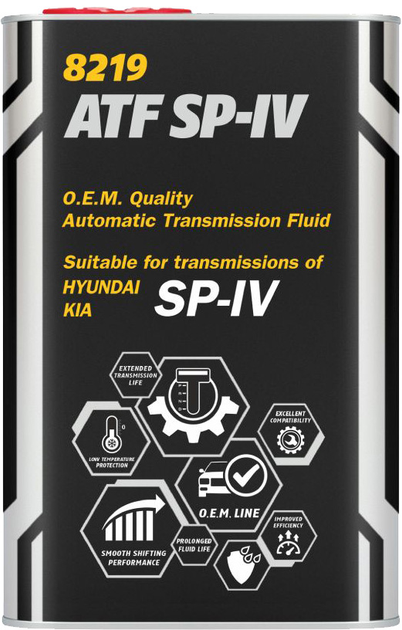 Трансмиссионное масло Mannol ATF O.E.M. for SP-IV Metal 1 л (MN8219-1ME ...
