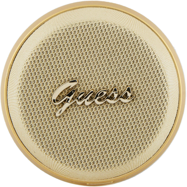 Портативна колонка Guess Bluetooth Magnetic Script Metal Gold (GUWSC3ALSMD) - зображення 2