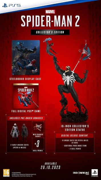 【PS5】Marvel's Spider-Man 2 コレクターズエディション ROZETKA » Spider-Man 2 Collectors Edition (PS5) от продавца: Game
