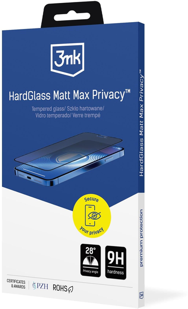 Szkło hybrydowe 3MK HardGlass Matt Max Privacy do Apple iPhone 15/16 (5903108584449) - obraz 14