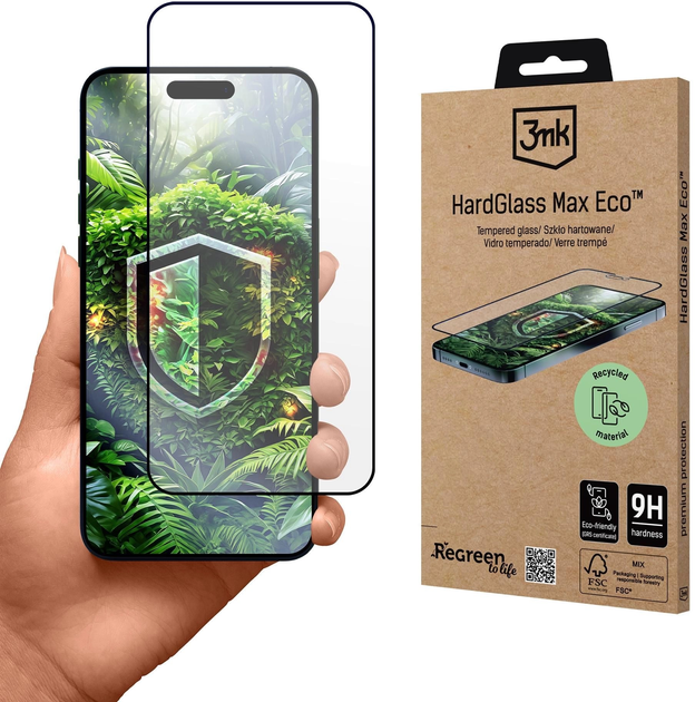 Захисне скло 3MK HardGlass Max Eco для Apple iPhone 16 Pro Max (5903108596923) - зображення 1