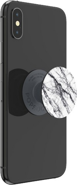 Uchwyt i podstawka do telefonu PopSockets White Stone Marble (4062519700709) - obraz 3