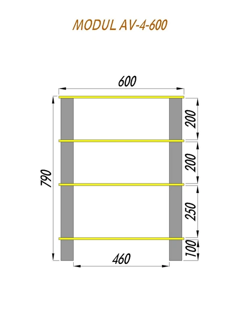 Тумба под аппаратуру Adlux Modul-AV-4 Satin Glass / Выбеленный дуб - изображение 3