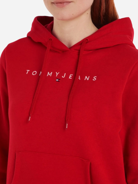 Bluza damska z kapturem Tommy Hilfiger DW0DW17324-XIT M Czerwona (8720637279670) - obraz 3
