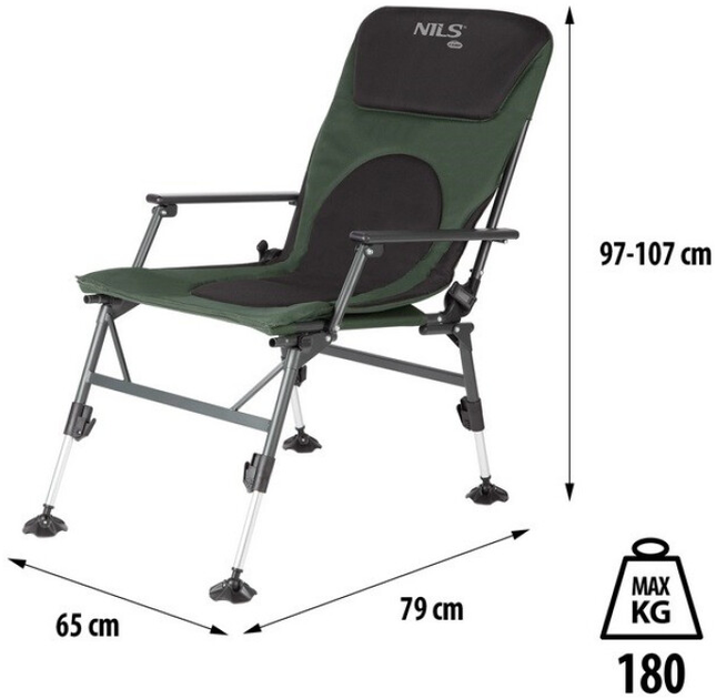 Стілець Nils Camp для риболовлі (5907695557640) - зображення 6