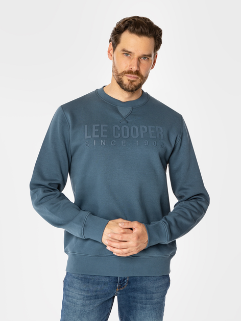 Світшот чоловічий Lee Cooper Alberto 2810 XL Блакитний (5905991710615) - зображення 1