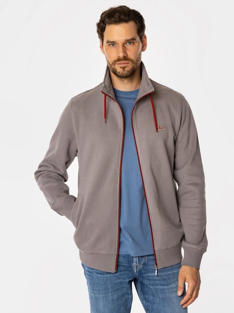 Толстовка на блискавці чоловіча Lee Cooper Amelio 3020 S Сіра (5905991711148) - зображення 3