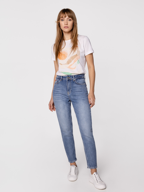 Jeansy slim fit damskie z wysokim stanem Lee Cooper Matea 9840 31 Niebieskie (5905991715900) - obraz 5