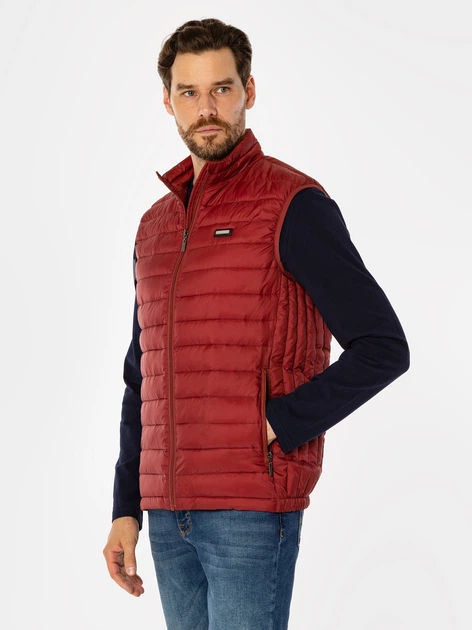 Bezrękawnik męski pikowany Lee Cooper Diego 4400 M Czerwony (5905991706816) - obraz 3