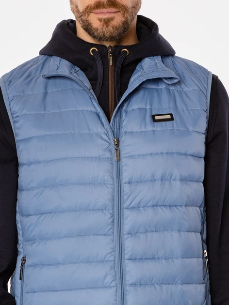 Теплий жилет чоловічий Lee Cooper Diego 4400 XL Блакитний (5905991706878) - зображення 5