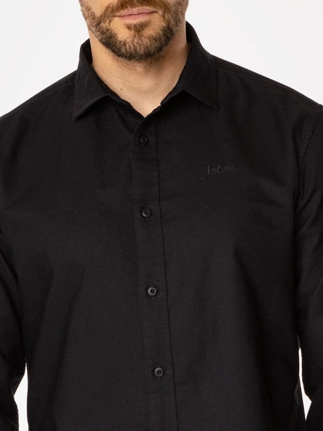Koszula męska bawełniana Lee Cooper Liam Oxford 2XL Czarna (5905991709251/5905991750635) - obraz 4