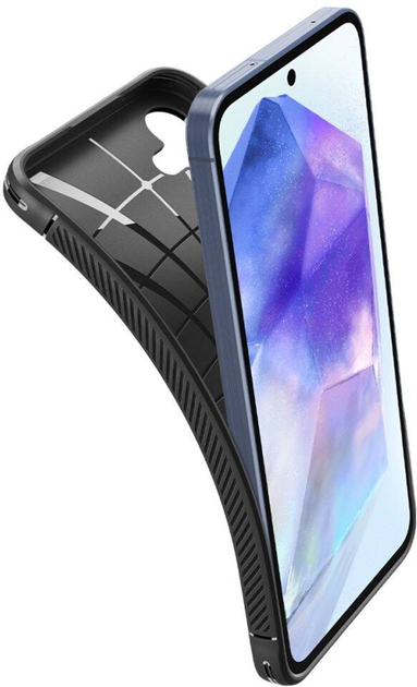 Etui Spigen Rugged Armor dla Samsung A55 Matte Black (8809971224420) - obraz 7