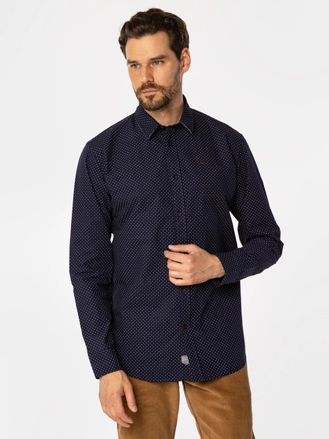 Koszula męska bawełniana Lee Cooper Rey 52Mp XL Ciemnogranatowa (5905991708216) - obraz 3