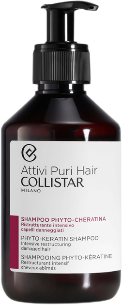 Szampon Collistar Attivi Puri Phyto-Keratin Intensywna restrukturyzacja włosów 250 ml (8015150297202) - obraz 1