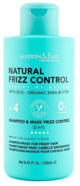 Шампунь-маска Somnis and Hair Natural Frizz Control для кучерявого волосся 2-в-1 250 мл (8436009786317) - зображення 1