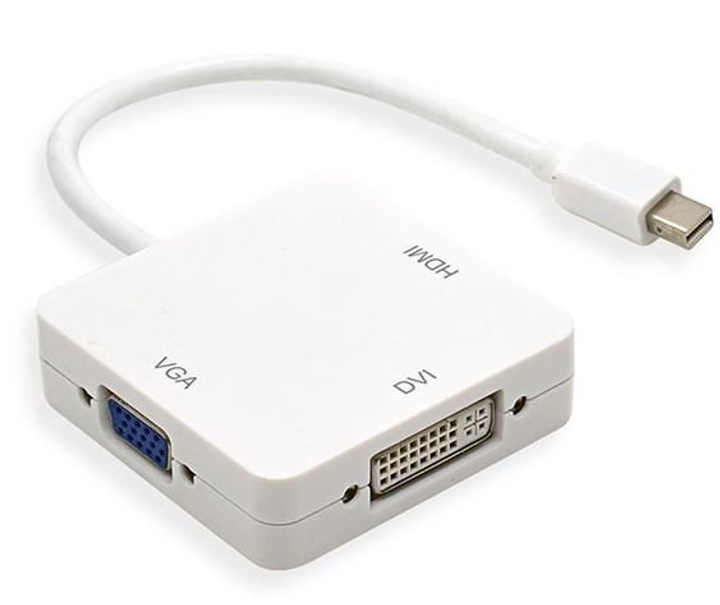 Переходник Mini DP - HDMI+VGA+DVI 012k - изображение 2