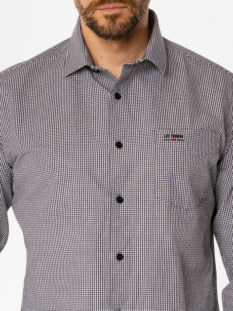 Сорочка бавовняна чоловіча Lee Cooper Windsor 37Kz S Чорна (5905991708629) - зображення 4