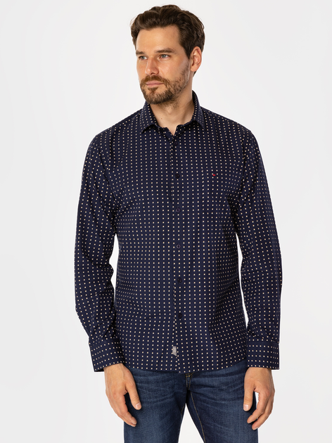 Сорочка бавовняна чоловіча Lee Cooper Windsor 62Mp 2XL Темно-синя (5905991708766) - зображення 3