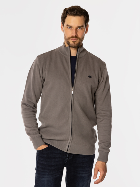 Bluza męska rozpinana streetwear z kołnierzykiem Lee Cooper Faro 4380 M Szara (5905991711896) - obraz 1