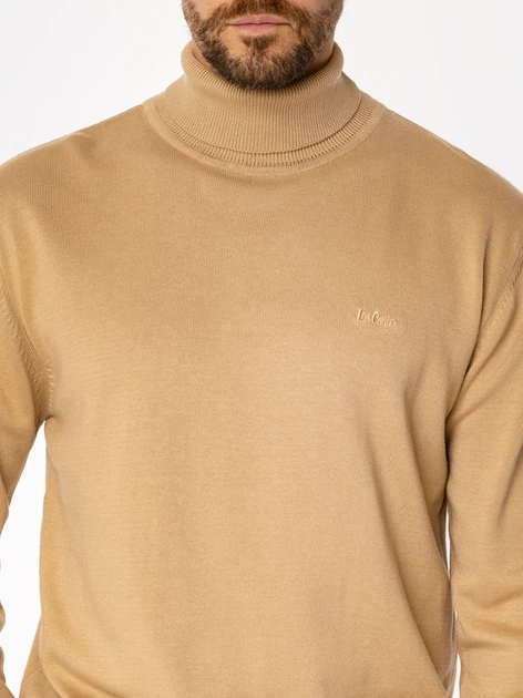 Гольф-водолазка чоловіча Lee Cooper Santo 4310 L Бежева (5905991711759) - зображення 4