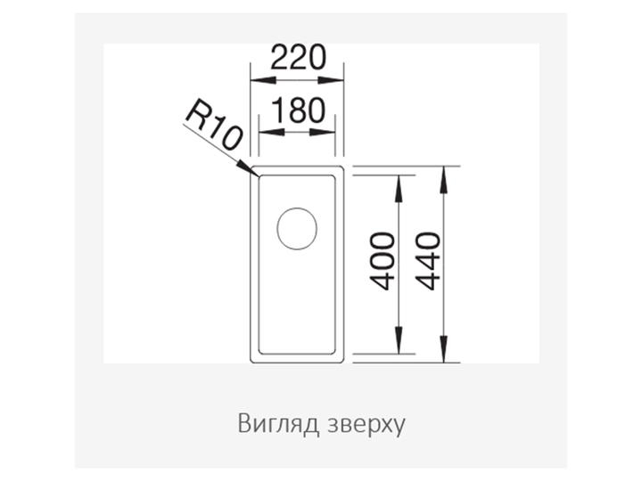 Кухонна мийка Blanco - 521564 CLARON 180-IF - зображення 2
