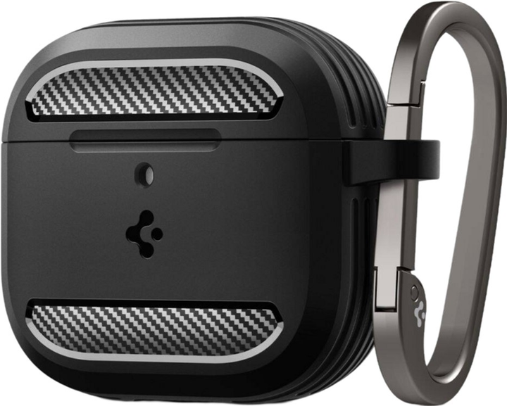 Etui Spigen Rugged Armor do Apple AirPods 4 Matte Black (8809971234788) - obraz 1