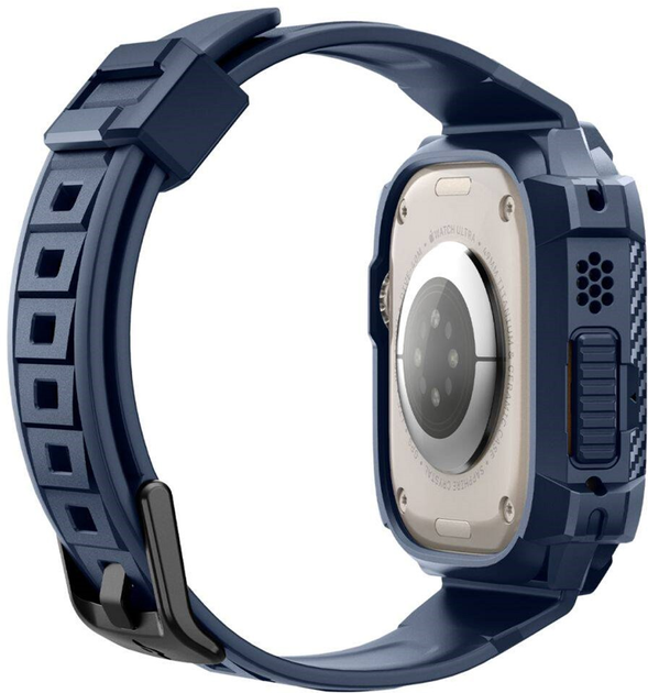 Ремінець з чохлом Spigen Rugged Armor Pro для Apple Watch Ultra/Ultra 2 49 мм Navy Blue (8809971222686) - зображення 7