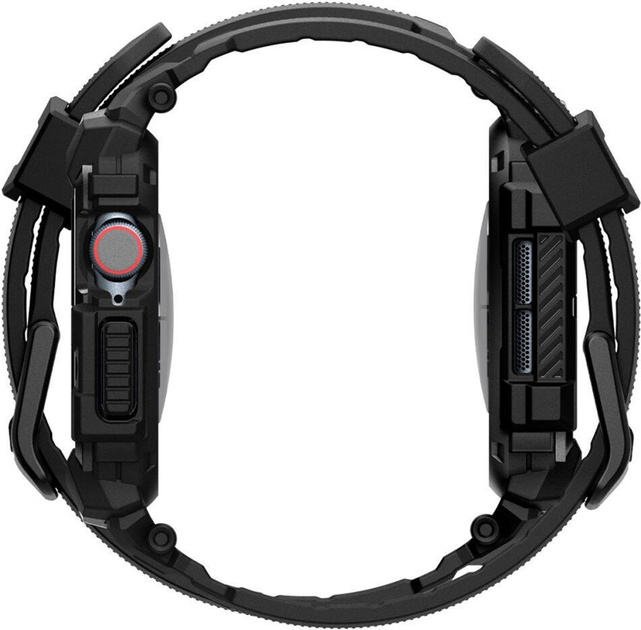 Ремінець з чохлом Spigen Rugged Armor Pro для Apple Watch 10 42 мм Matte Black (8809971234375) - зображення 4