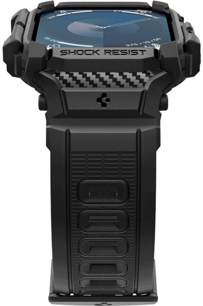 Ремінець з чохлом Spigen Rugged Armor Pro для Apple Watch 10 42 мм Matte Black (8809971234375) - зображення 6