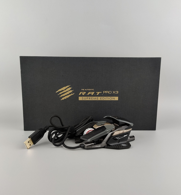 Игровая компьютерная мышь Madcatz R.A.T. PRO X3 Supreme Edition Черно-золотая Б/В g7 - изображение 6