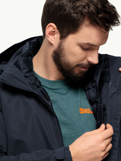 Kurtka puchowa męska Jack Wolfskin Pilvi Down Jkt M 1207701_C0415 XL Granatowa (4064886338608) - obraz 3