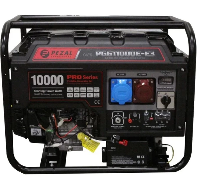 Бензиновий генератор Pezal PGG11000E-E3 (8.5 кВт, 50 Гц, 400 В, 25 л) трифазний (23018) - зображення 3