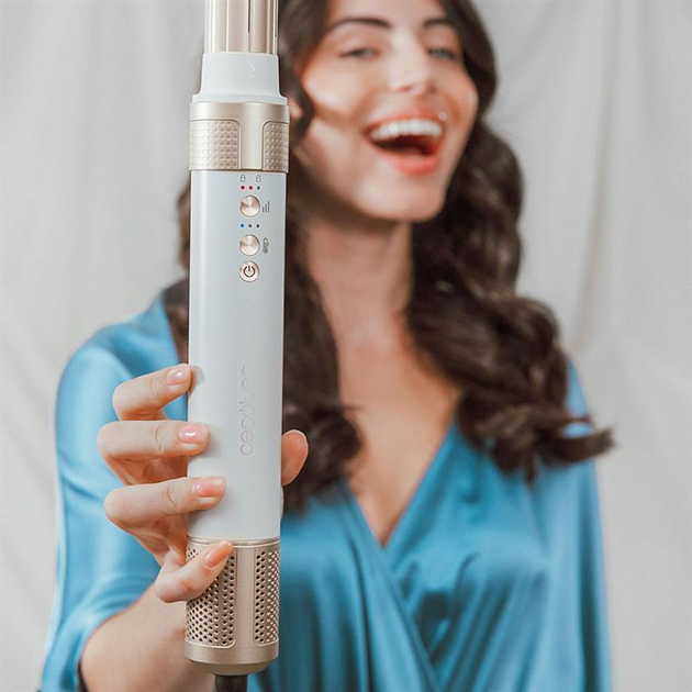 Стайлер Cecotec Bamba CeramicCare 12in1 AirGlam Champagne (CCTC-00249) - изображение 8