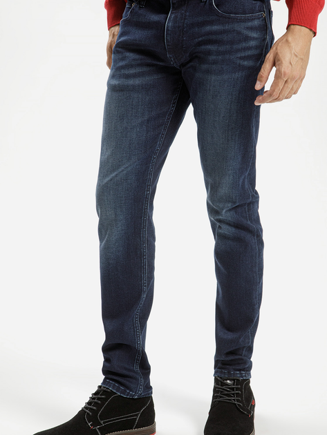 Jeansy slim fit męskie Cross Jeans E 185-222 28-32 Ciemnogranatowe (8697319602685) - obraz 1