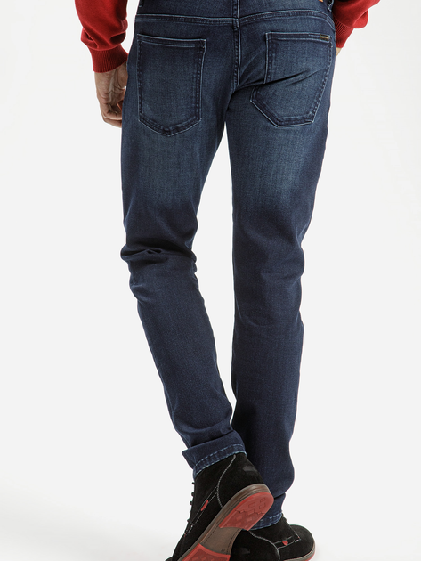 Jeansy slim fit męskie Cross Jeans E 185-222 32-32 Ciemnogranatowe (3333333215078) - obraz 2