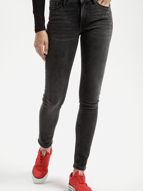 Jeansy skinny damskie Cross Jeans N 497-237 29-32 Czarne (8697319683196) - obraz 1