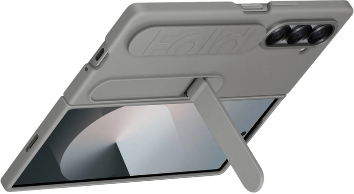 Силіконовий чохол-підставка для Samsung Galaxy Z Fold6 Grey (EF-MF956TJEGWW) - зображення 5