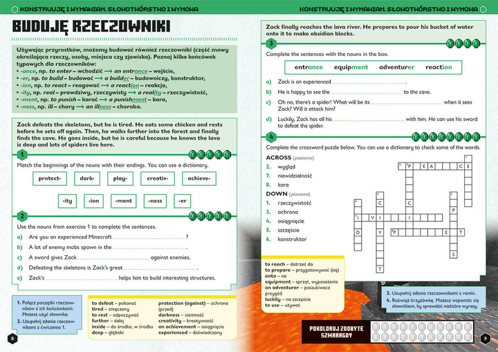 Książeczka HarperKids Minecraft. Język angielski. Megazadania 11+ (9788327671592) - obraz 3