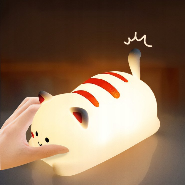 Lampka nocna LED Media-Tech POKKY Happy Kitty MT226 (5906453102269) - obraz 3