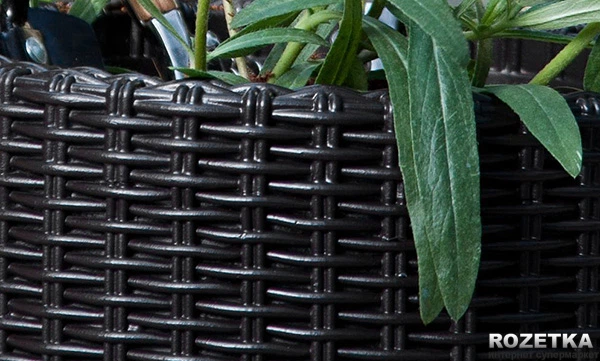 Горщик для квітів Keter Cylinder Planter S Сірий (7290103668204) - Фото 2 Горщик для квітів Keter Cylinder Planter S Сірий (7290103668204) - изображение 2