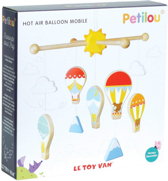 Декор для дитячої кімнати Le Toy Van Hot Air Balloon Mobile 33 х 33 х 42.9 см (5060023421324) - зображення 2