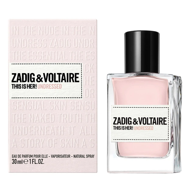 Zadig & Voltaire This Is Her Undressed 2023 (женские) парфюмированная вода 30 мл - Фото 1 Zadig & Voltaire This Is Her Undressed 2023 (женские) парфюмированная вода 30 мл - изображение 1