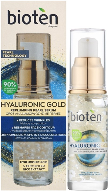 Serum z kwasem hialuronowym Bioten Hyaluronic Gold przeciwzmarszczkowe 30 ml (5201314114826) - obraz 2