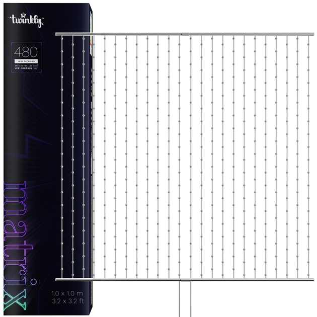 Girlanda LED Twinkly Matrix 480 RGB 1x1 m (8053614841813) - obraz 2