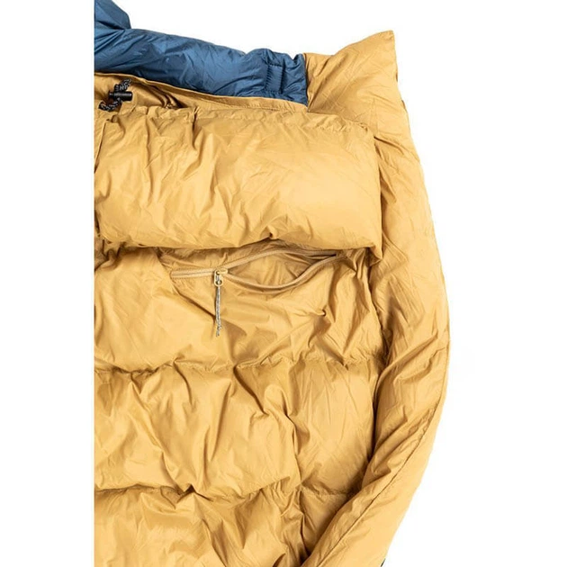 Спальный мешок пуховый Turbat Kuk 500 legion blue/dark cheddar 195 см (012.005.0366) - изображение 4