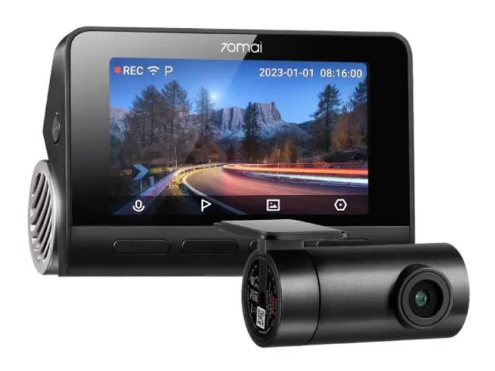 Автомобільний відеореєстратор 70mai HDR Dash Cam Set 4K A810 з камерою заднього виду Midrive RC12 / 2024 / Global / Black - зображення 1