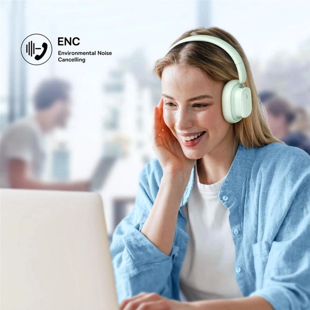 Наушники Baseus Bowie H1i Noise-Cancellation Wireless Headphones Natural Green (A00050402633-00) - изображение 9