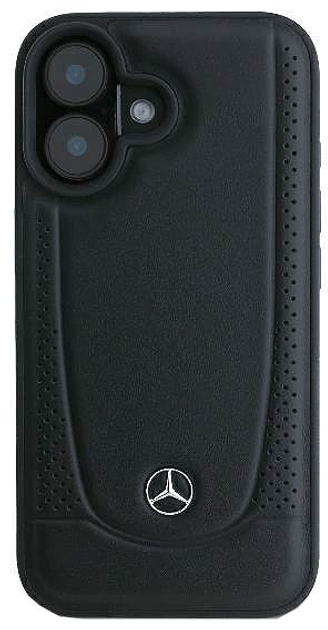 Etui Mercedes-Benz Leather Urban dla iPhone 16 PLUS Black (MEHCP16MARMBK) - obraz 1