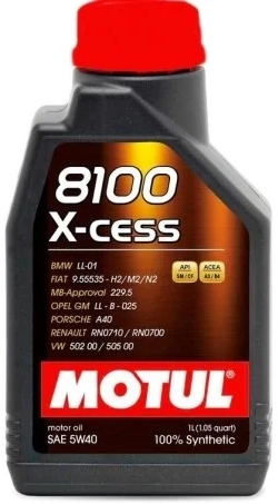 Моторное масло Motul 8100 X-cess 5W-40 1 л (102784) - изображение 2