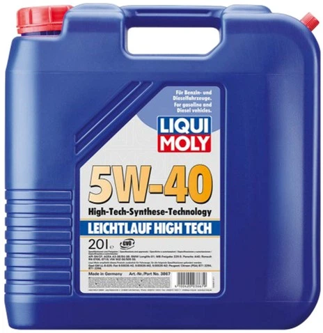 Моторное масло Liqui Moly Leichtlauf High Tech 5W-40 20 л (3867) - изображение 2